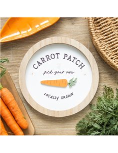 Carrot Patch Round 3D Wall Plaque CT_38225 2