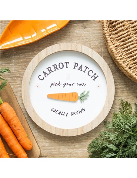 Carrot Patch Round 3D Wall Plaque CT_38225 - pic 140264 | FastDaddyshop