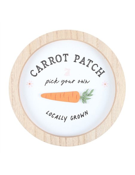 Carrot Patch Round 3D Wall Plaque CT_38225 - pic 140265 | FastDaddyshop