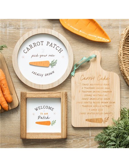 Carrot Patch Round 3D Wall Plaque CT_38225 - pic 140268 | FastDaddyshop
