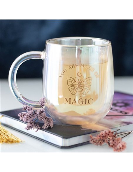 You Are Made of Magic Iridescent Double Walled Glass Mug ER_45325 - pic 140269 | FastDaddyshop