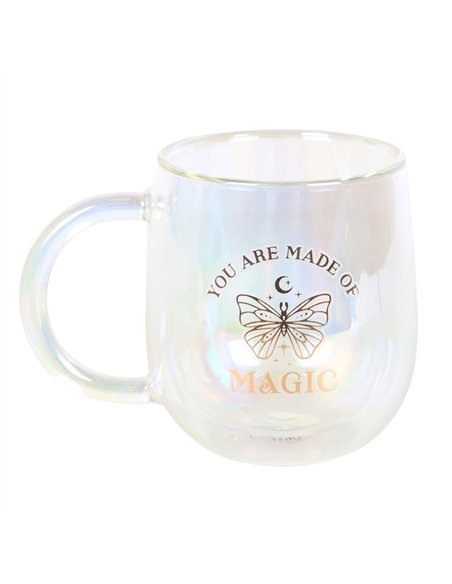 You Are Made of Magic Iridescent Double Walled Glass Mug ER_45325 - pic 140270 | FastDaddyshop
