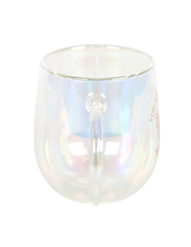 You Are Made of Magic Iridescent Double Walled Glass Mug ER_45325