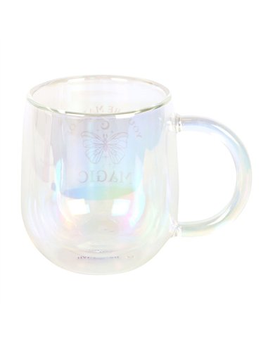 You Are Made of Magic Iridescent Double Walled Glass Mug ER_45325