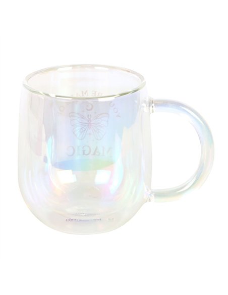 You Are Made of Magic Iridescent Double Walled Glass Mug ER_45325 - pic 140272 | FastDaddyshop