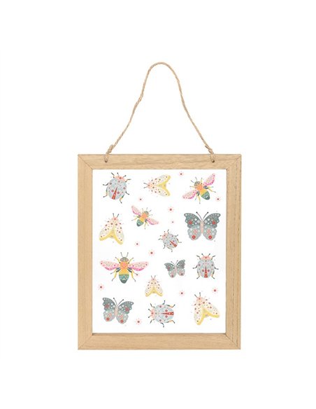 Floral Bug Print Glass Wall Hanging FB_01726 - pic 140276 | FastDaddyshop