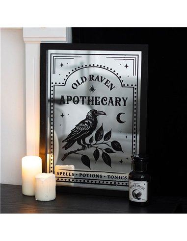 Old Raven Apothecary Mirrored Wall Art RV_92425