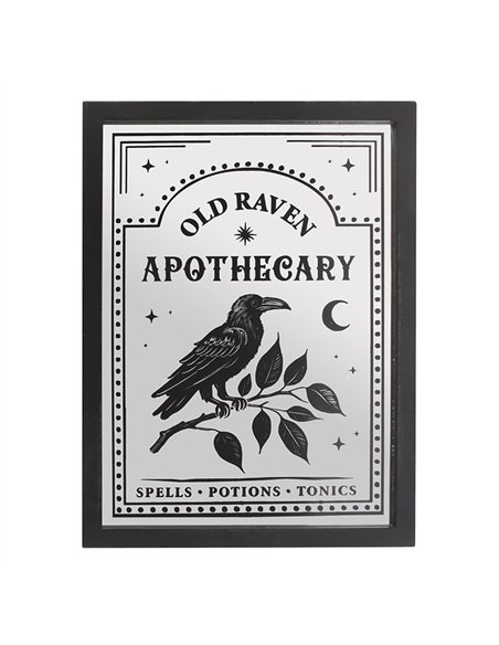 Old Raven Apothecary Mirrored Wall Art RV_92425 - pic 140311 | FastDaddyshop