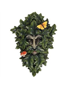 29x21cm Leafy Green Man Wall Plaque TM_53538