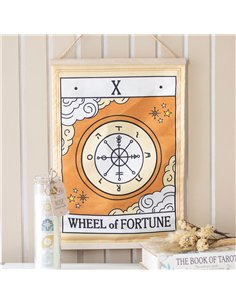 The Wheel of Fortune Vintage Tarot Wall Hanging VT_08926 2