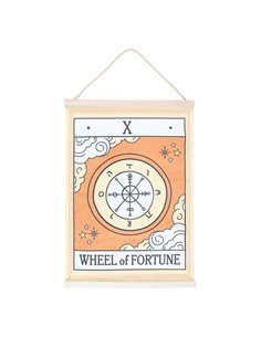The Wheel of Fortune Vintage Tarot Wall Hanging VT_08926