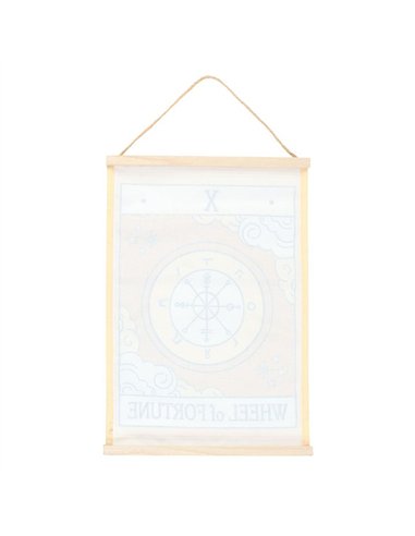 The Wheel of Fortune Vintage Tarot Wall Hanging VT_08926