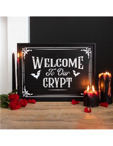 Welcome To Our Crypt Wall Plaque VV_91522
