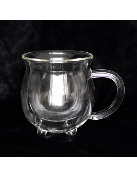 Clear Double Walled Glass Cauldron Mug WT_65523 - pic 140351 | FastDaddyshop