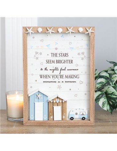 The Stars Seem Brighter 3D Shell Caravan Plaque AY_98125