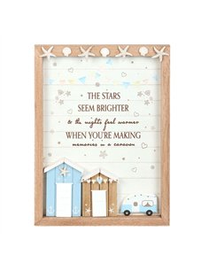 The Stars Seem Brighter 3D Shell Caravan Plaque AY_98125