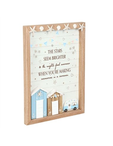The Stars Seem Brighter 3D Shell Caravan Plaque AY_98125