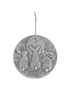 Silver Effect Moon Shadows Plaque by Lisa Parker LP_45738
