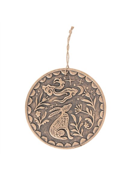Bronze Midnight Hare Terracotta Plaque NI_99124 - pic 140386 | FastDaddyshop