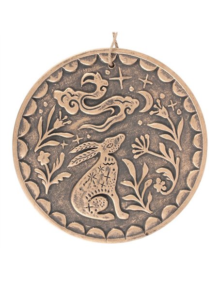 Bronze Midnight Hare Terracotta Plaque NI_99124 - pic 140387 | FastDaddyshop
