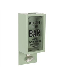 Green Garden Bar Bottle Opener Plaque OU_12831