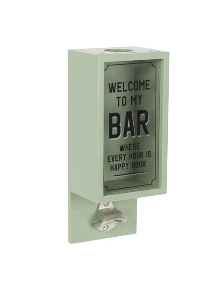 Green Garden Bar Bottle Opener Plaque OU_12831 - pic 140389 | FastDaddyshop