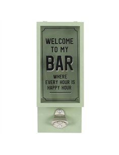Green Garden Bar Bottle Opener Plaque OU_12831 2