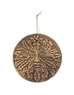 Bronze Terracotta Green Man Plaque WP_38023