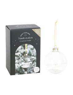 Clear Quartz Manifestation Christmas Bauble Kit CM_70124