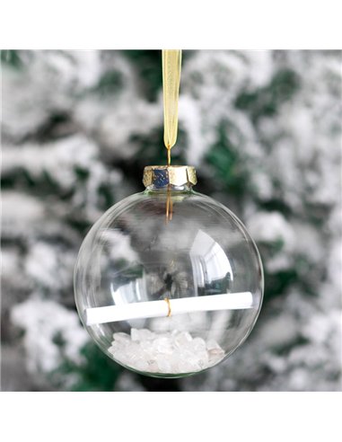Clear Quartz Manifestation Christmas Bauble Kit CM_70124