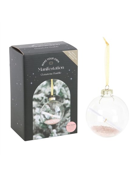 Rose Quartz Manifestation Christmas Bauble Kit CM_70224 - pic 140424 | FastDaddyshop