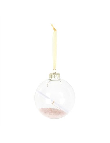 Rose Quartz Manifestation Christmas Bauble Kit CM_70224