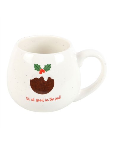 All Good in the Pud Rounded Christmas Mug CP_61824