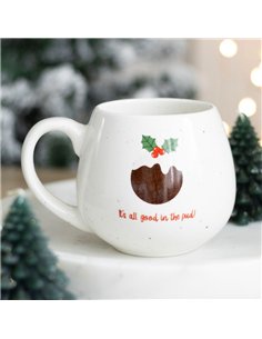 All Good in the Pud Rounded Christmas Mug CP_61824 2