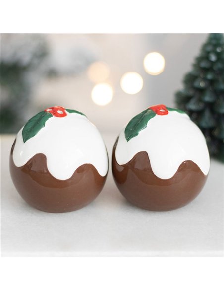 Christmas Pudding Salt and Pepper Shakers CP_62224 - pic 140443 | FastDaddyshop