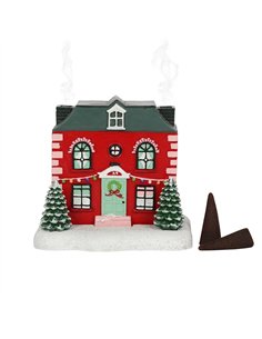 Christmas House Incense Cone Burner CR_01320