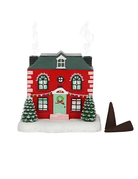 Christmas House Incense Cone Burner CR_01320 - pic 140444 | FastDaddyshop