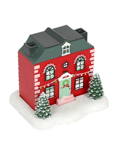 Christmas House Incense Cone Burner CR_01320