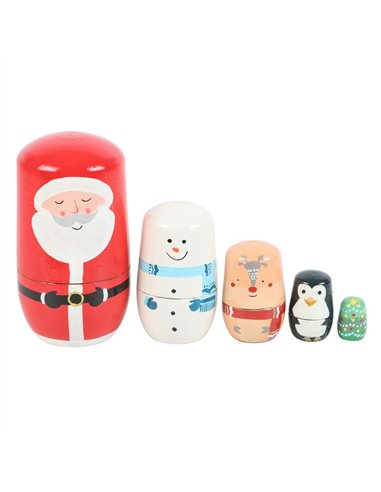 Christmas Russian Nesting Doll Set CR_66524