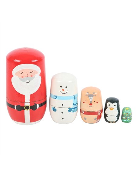 Christmas Russian Nesting Doll Set CR_66524 - pic 140448 | FastDaddyshop