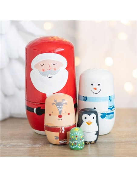 Christmas Russian Nesting Doll Set CR_66524 - pic 140450 | FastDaddyshop