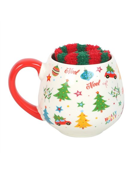 Nostalgic Christmas Print Mug and Socks Set NC_10226 - pic 140486 | FastDaddyshop