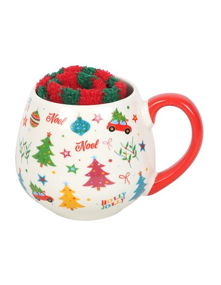 Nostalgic Christmas Print Mug and Socks Set NC_10226 - pic 140488 | FastDaddyshop