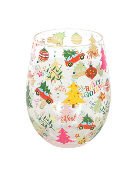 Nostalgic Christmas Print Stemless Glass NC_10526 - pic 140498 | FastDaddyshop
