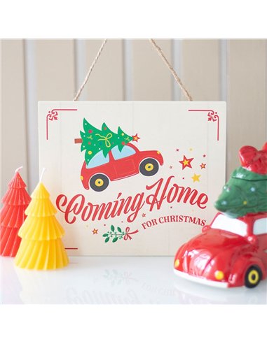 Coming Home for Christmas Hanging Sign NC_11926