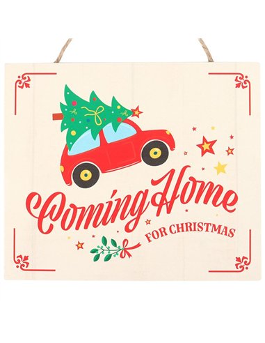 Coming Home for Christmas Hanging Sign NC_11926