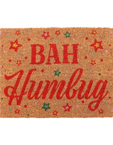 Natural Bah Humbug Christmas Doormat NC_13626
