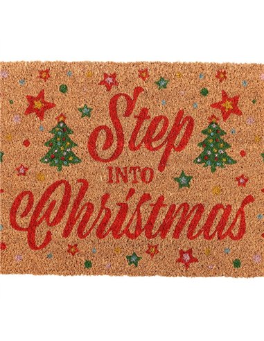 Natural Step Into Christmas Doormat NC_13726
