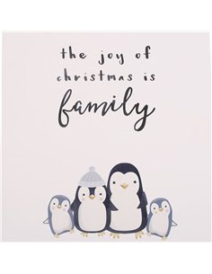 Joy of Christmas Penguin Family Hanging Sign PG_57824 2