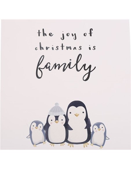 Joy of Christmas Penguin Family Hanging Sign PG_57824 - pic 140536 | FastDaddyshop